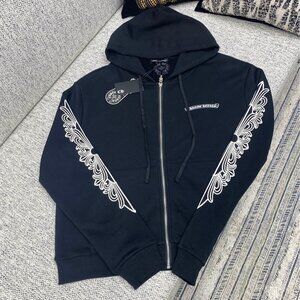 Chrome Hearts Black Zip-Up Hoodie